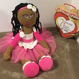 Handmade Crochet Doll 23-Inches Tall